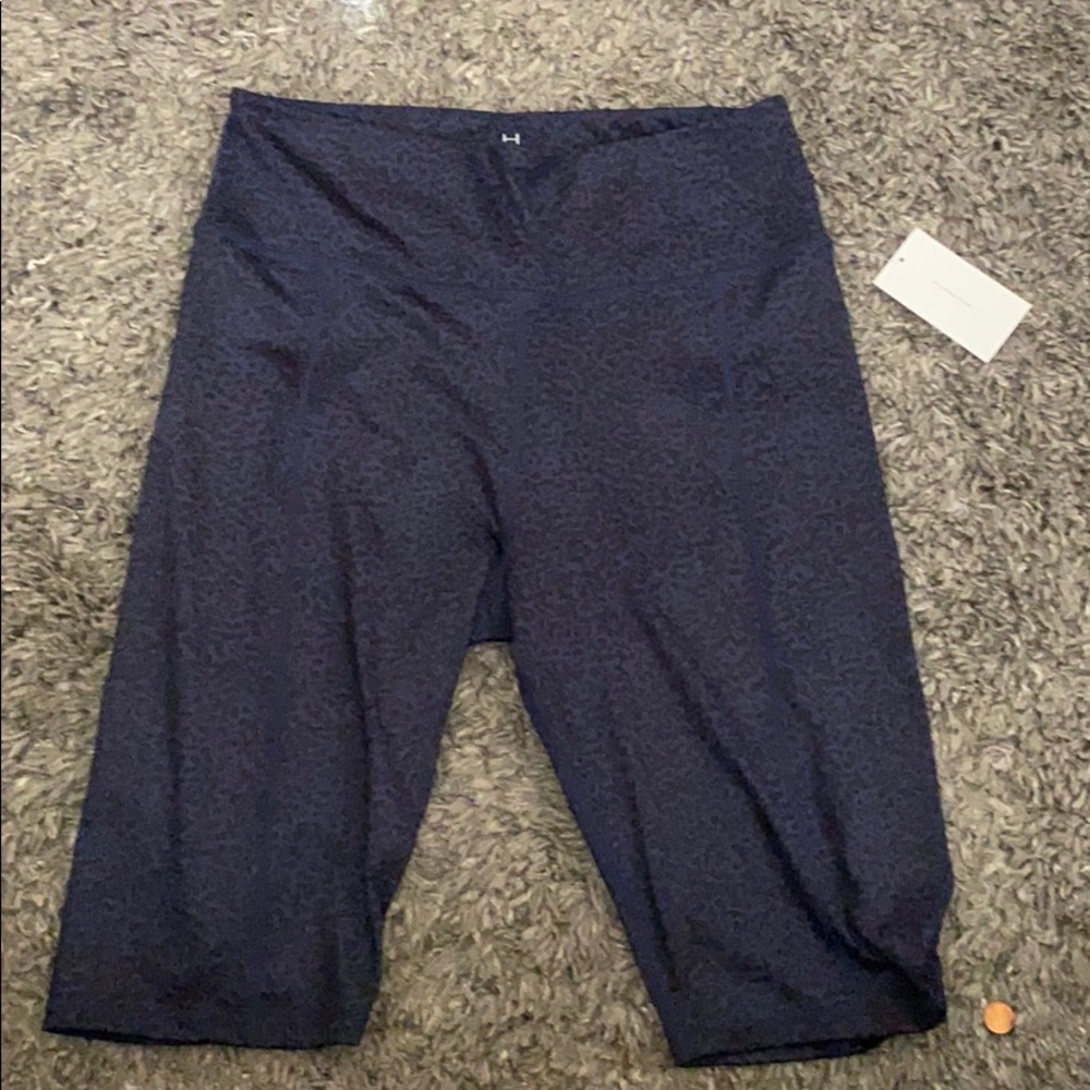 Halston Studio biker shorts